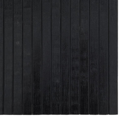 Rug Rectangular Black 70x200 cm Bamboo