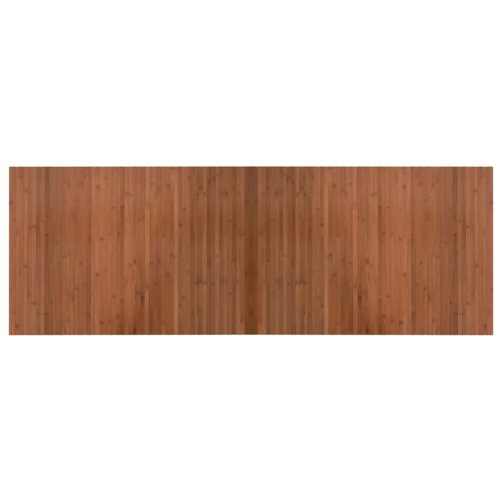Rug Rectangular Brown 70x200 cm Bamboo