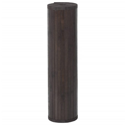 Rug Rectangular Dark Brown60x300 cm Bamboo