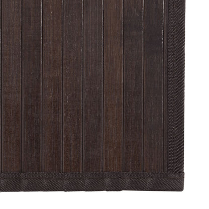 Rug Rectangular Dark Brown60x300 cm Bamboo