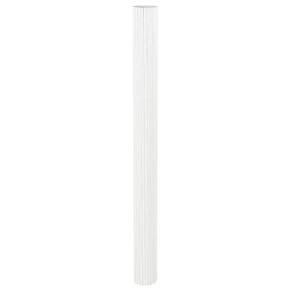 Room Divider White 165x400 cm Bamboo