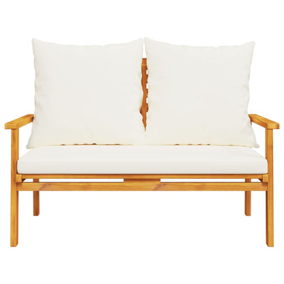 Garden Sofa Bench 120 cm with Cushion Solid Wood Acacia