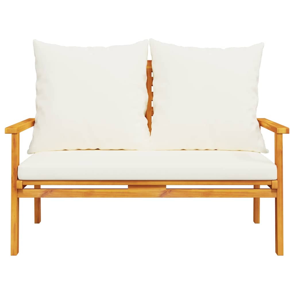 Garden Set with Cushion Solid Wood Acacia