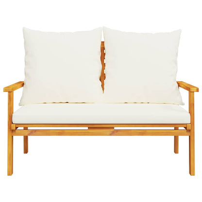 Garden Set with Cushion Solid Wood Acacia