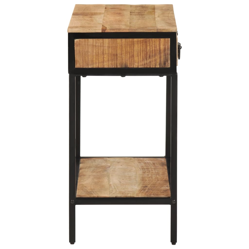 Console Table 70x35x70 cm Solid Rough Wood Mango