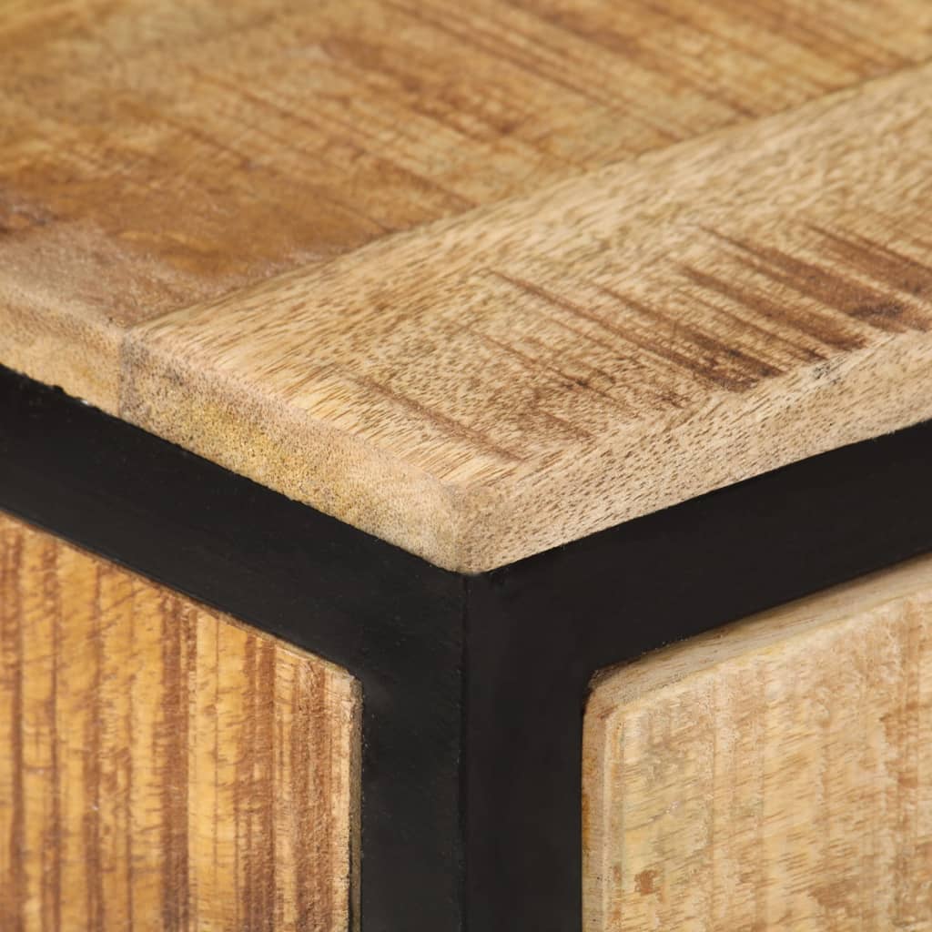 Console Table 70x35x70 cm Solid Rough Wood Mango