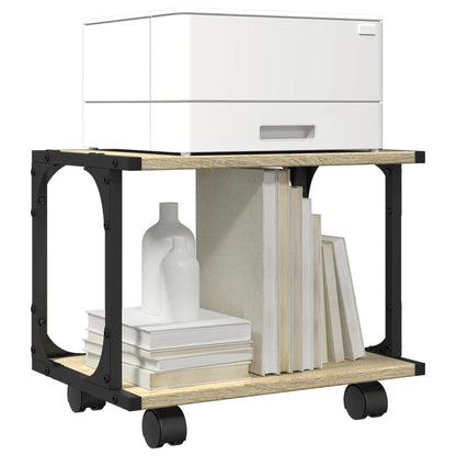Printer Stand 2-Tier Sonoma Oak 41x28x33.5 cm Engineered Wood