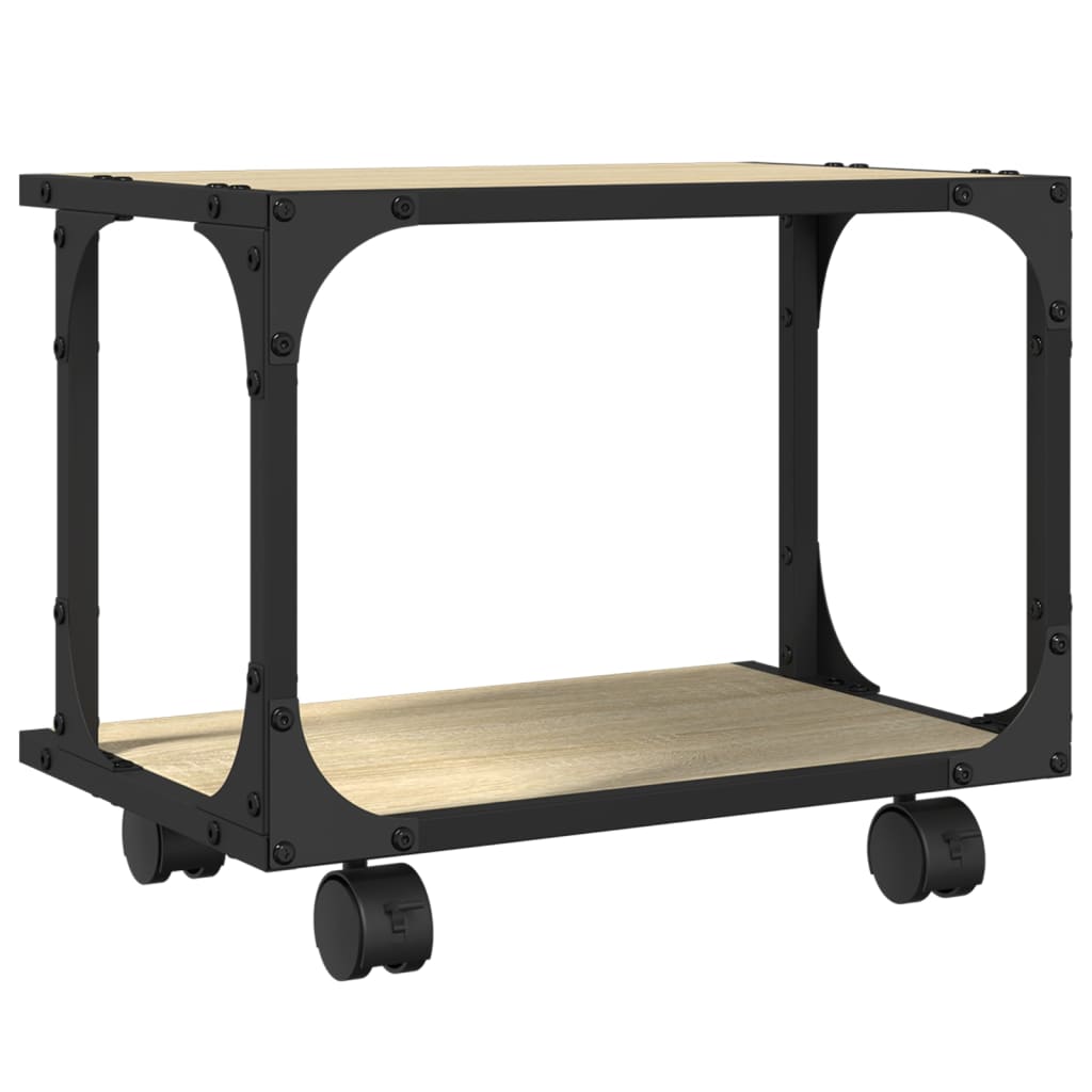 Printer Stand 2-Tier Sonoma Oak 41x28x33.5 cm Engineered Wood