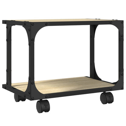 Printer Stand 2-Tier Sonoma Oak 41x28x33.5 cm Engineered Wood