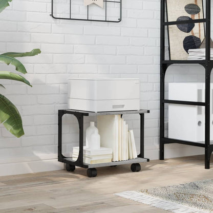 Printer Stand 2-Tier Grey Sonoma 41x28x33.5 cm Engineered Wood
