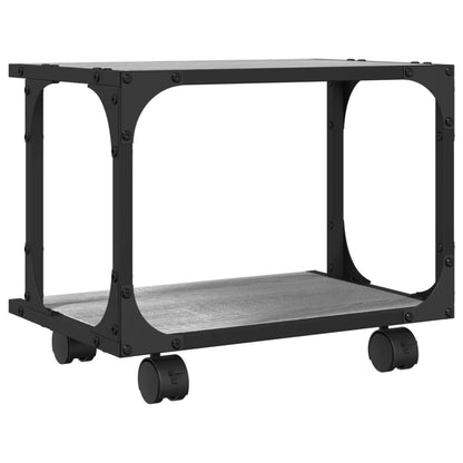 Printer Stand 2-Tier Grey Sonoma 41x28x33.5 cm Engineered Wood