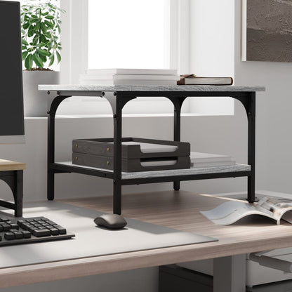 Printer Stand 2-Tier Grey Sonoma 50x40x38 cm Engineered Wood