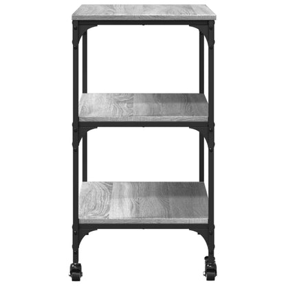 Kitchen Trolley Grey Sonoma 60x41x76 cm Engineered Wood