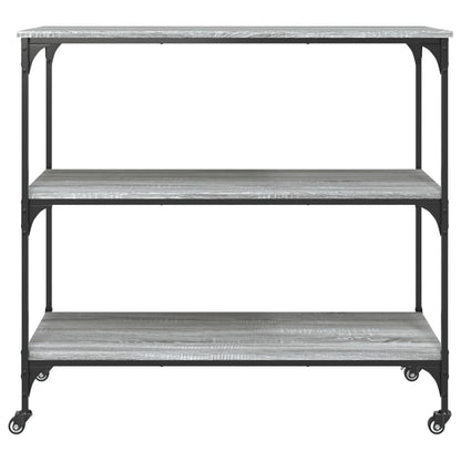 Kitchen Trolley Grey Sonoma 102x50x95 cm Engineered Wood