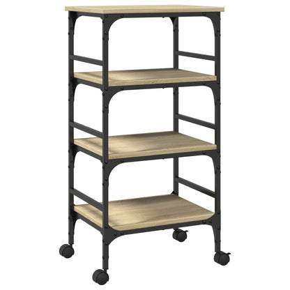 Kitchen Trolley Sonoma Oak 45x35x89.5 cm Engineered Wood