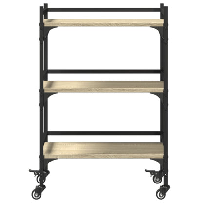 Kitchen Trolley Sonoma Oak 50x35x75.5 cm Engineered Wood