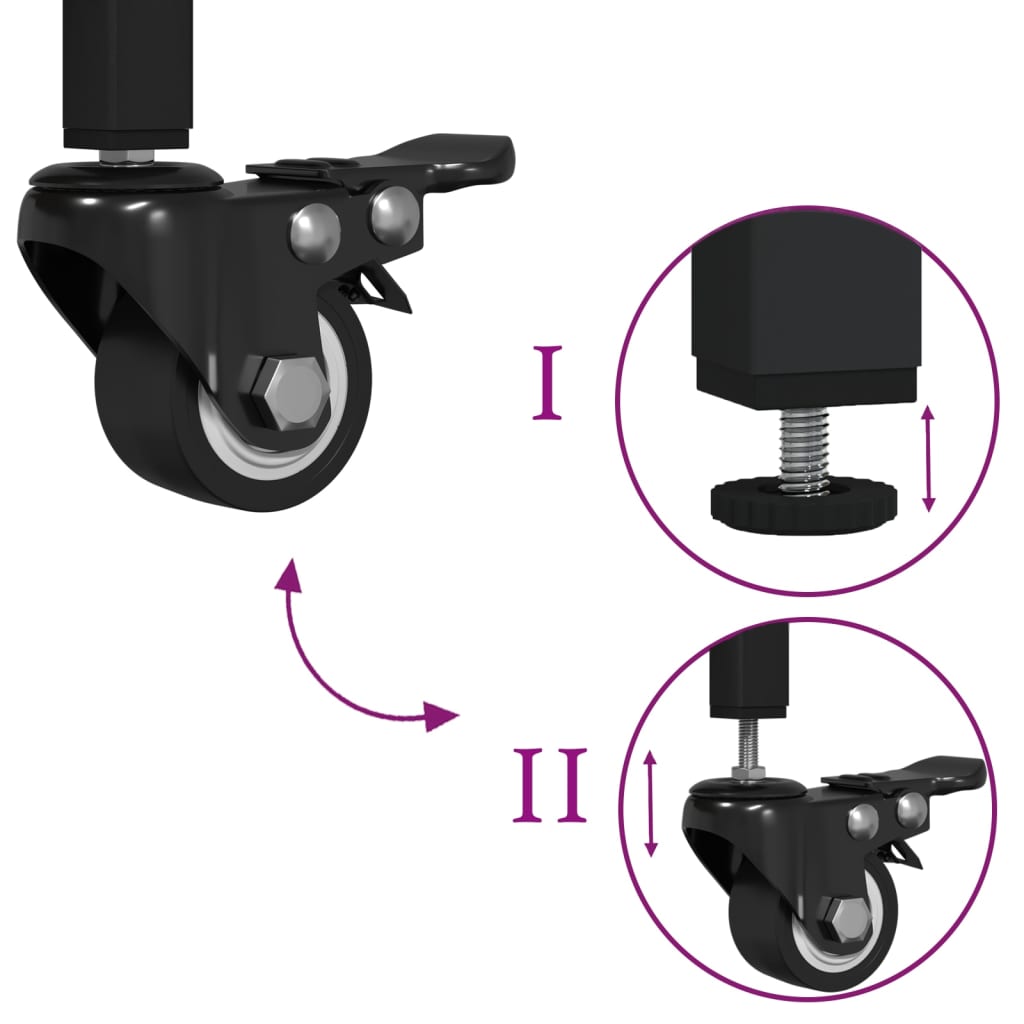 Kitchen Trolley Grey Sonoma 53x20x76 cm Engineered Wood