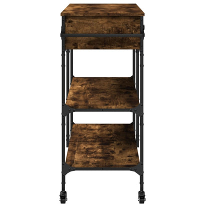 Kitchen Trolley Smoked Oak 105x42x95 cm Engineered Wood