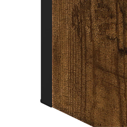 Bathroom Mirror Cabinet Smoked Oak 60x16x60 cm Engineered Wood