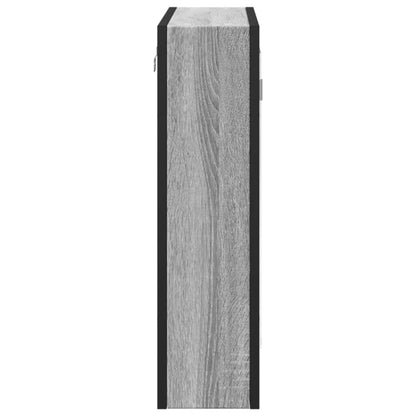 Bathroom Mirror Cabinet Grey Sonoma 60x16x60 cm Engineered Wood