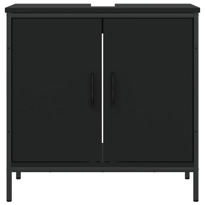 Bathroom Sink Cabinet Black 60x30x60 cm Engineered Wood