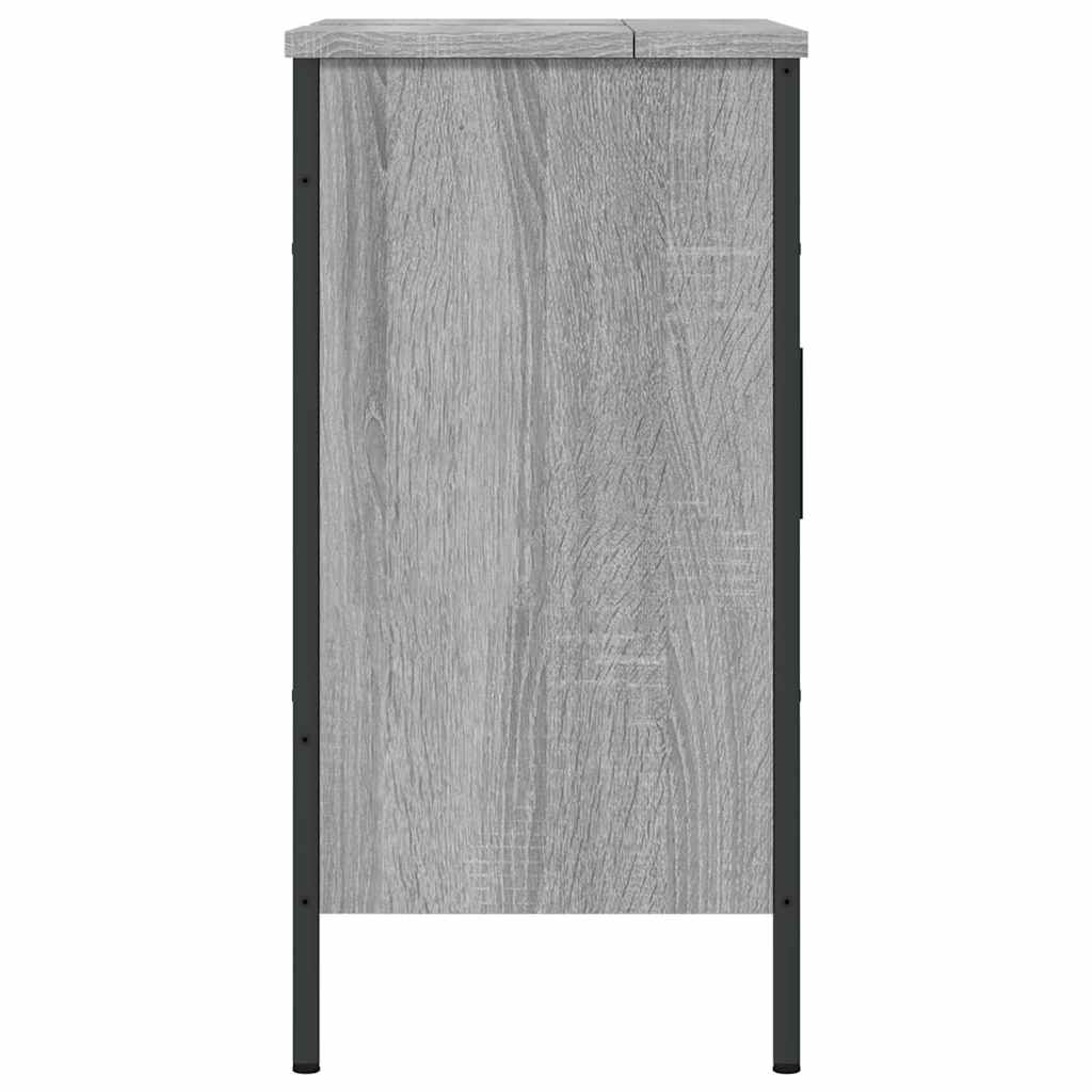 Bathroom Sink Cabinet Grey Sonoma 60x30x60 cm Engineered Wood