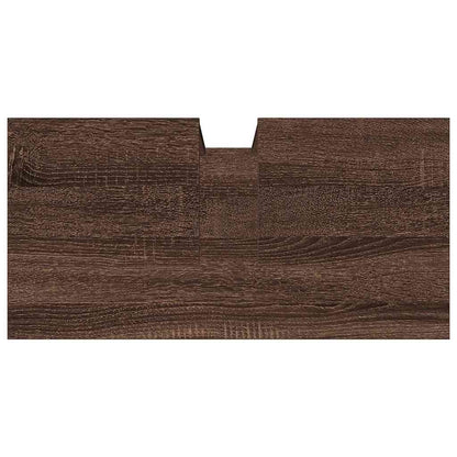 Bathroom Sink Cabinet Brown Oak 60x30x60 cm Engineered Wood
