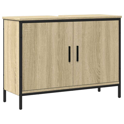 Bathroom Sink Cabinet Sonoma Oak 80x30x60 cm Engineered Wood