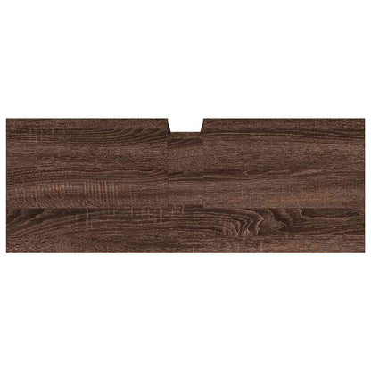 Bathroom Sink Cabinet Brown Oak 80x30x60 cm Engineered Wood