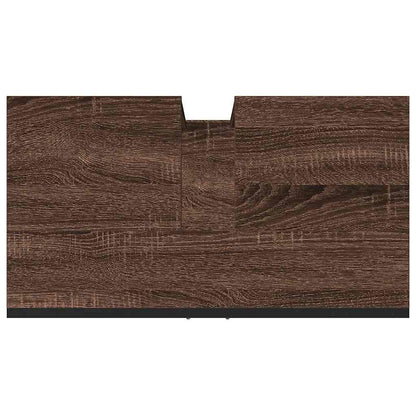 Bathroom Sink Cabinet Brown Oak 60x33x60 cm Engineered Wood