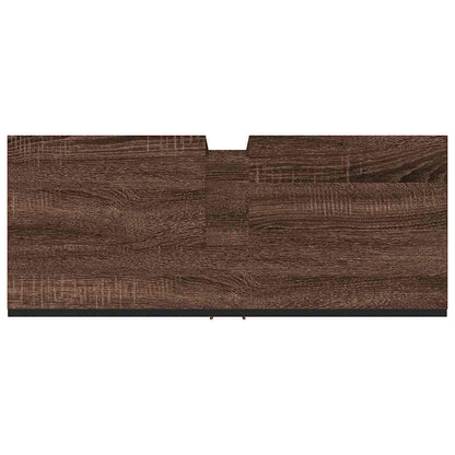 Bathroom Sink Cabinet Brown Oak 80x33x60 cm Engineered Wood