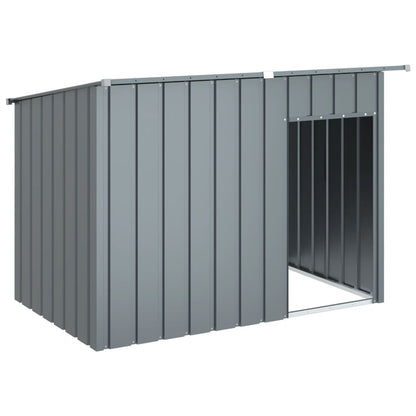 Dog House with Roof Anthracite 153x91x110 cm Galvanised Steel