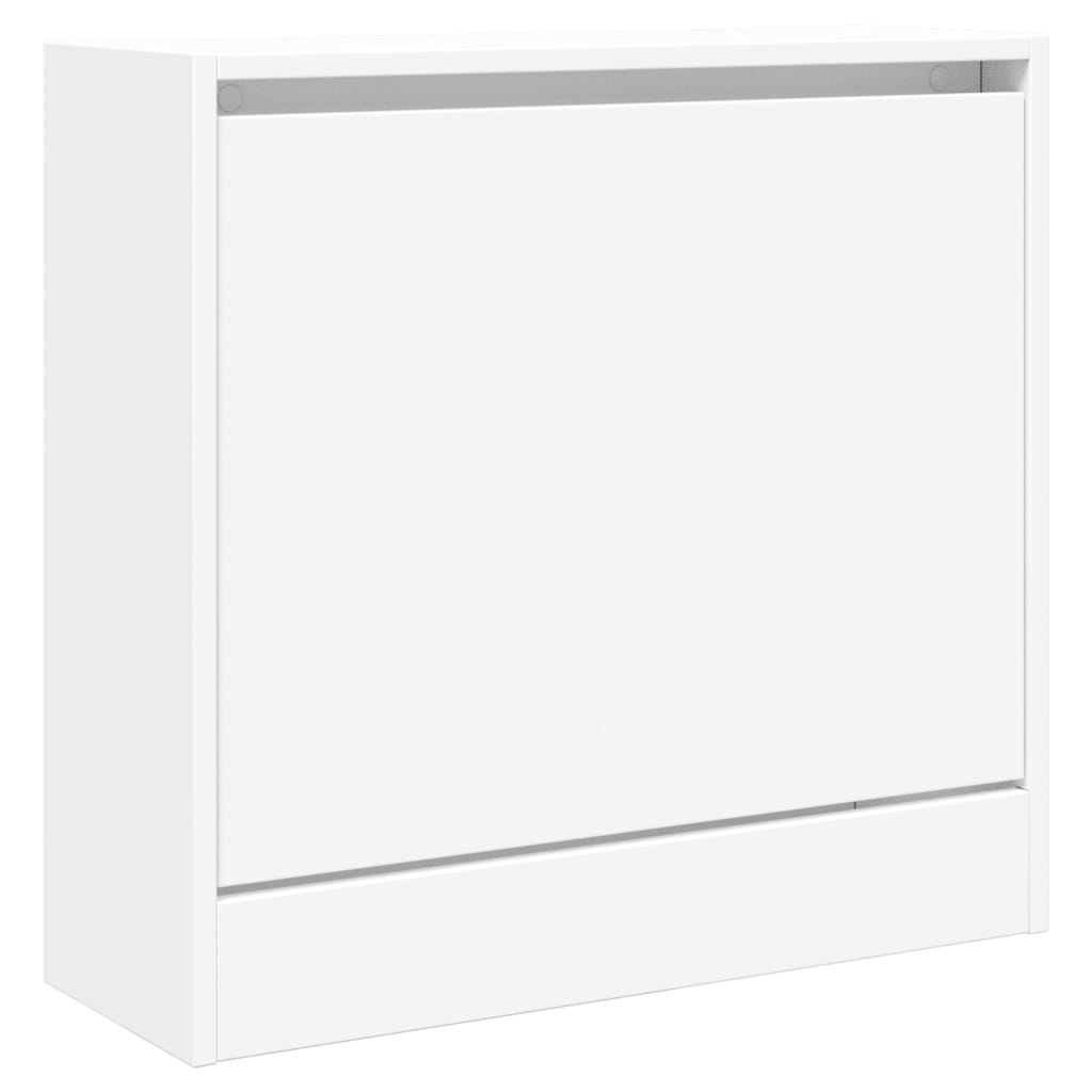 Shoe Cabinet White 60x21x57 cm Engineered Wood