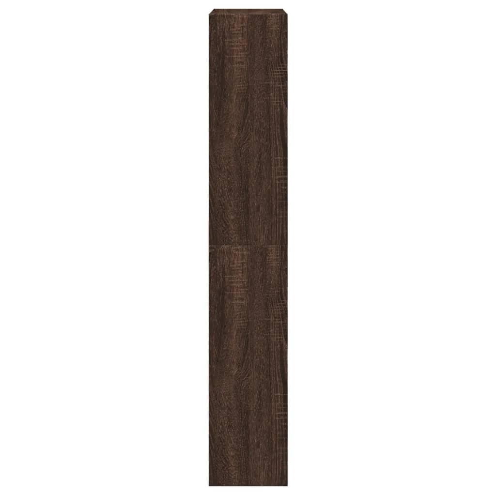 Shoe Cabinet Brown Oak 60x21x125.5 cm Engineered Wood