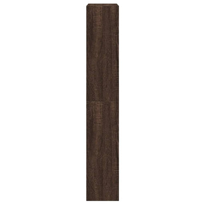 Shoe Cabinet Brown Oak 60x21x125.5 cm Engineered Wood