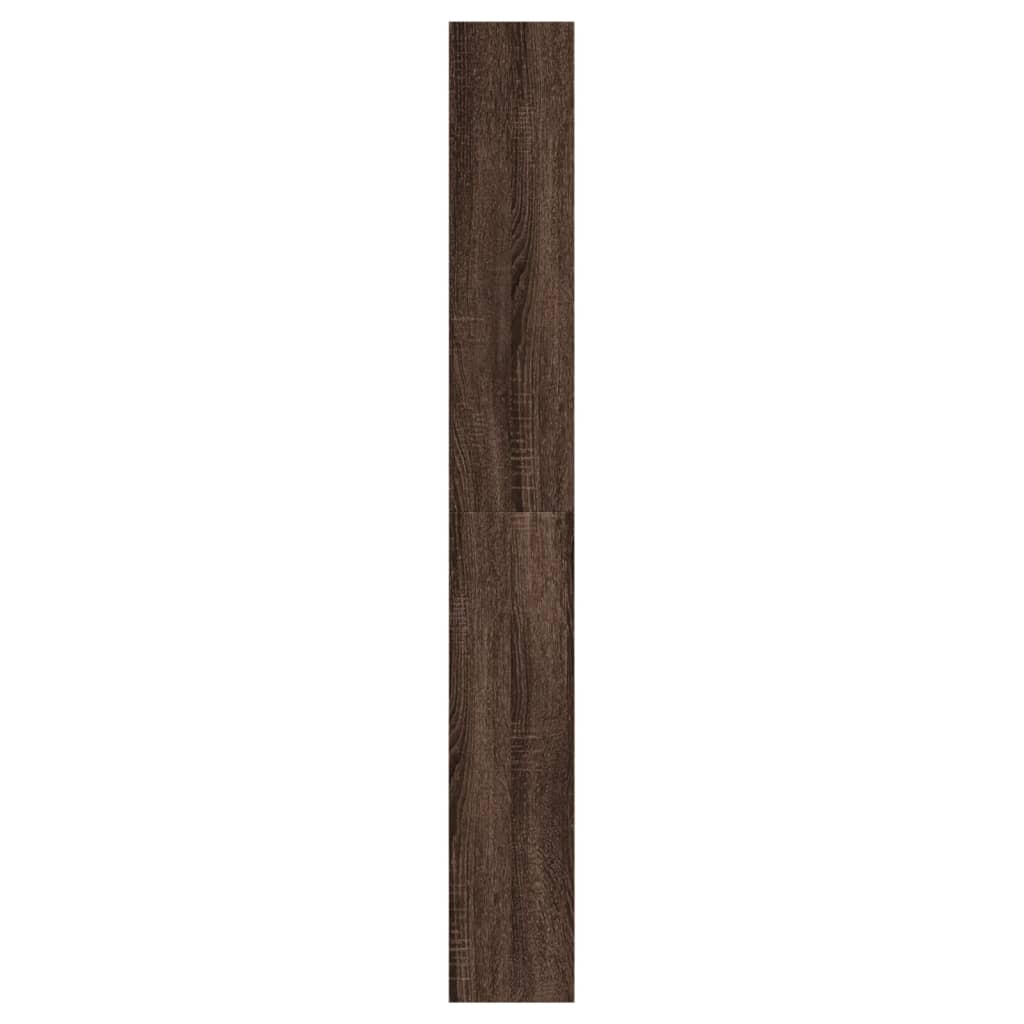 Shoe Cabinet Brown Oak 60x21x163.5 cm Engineered Wood