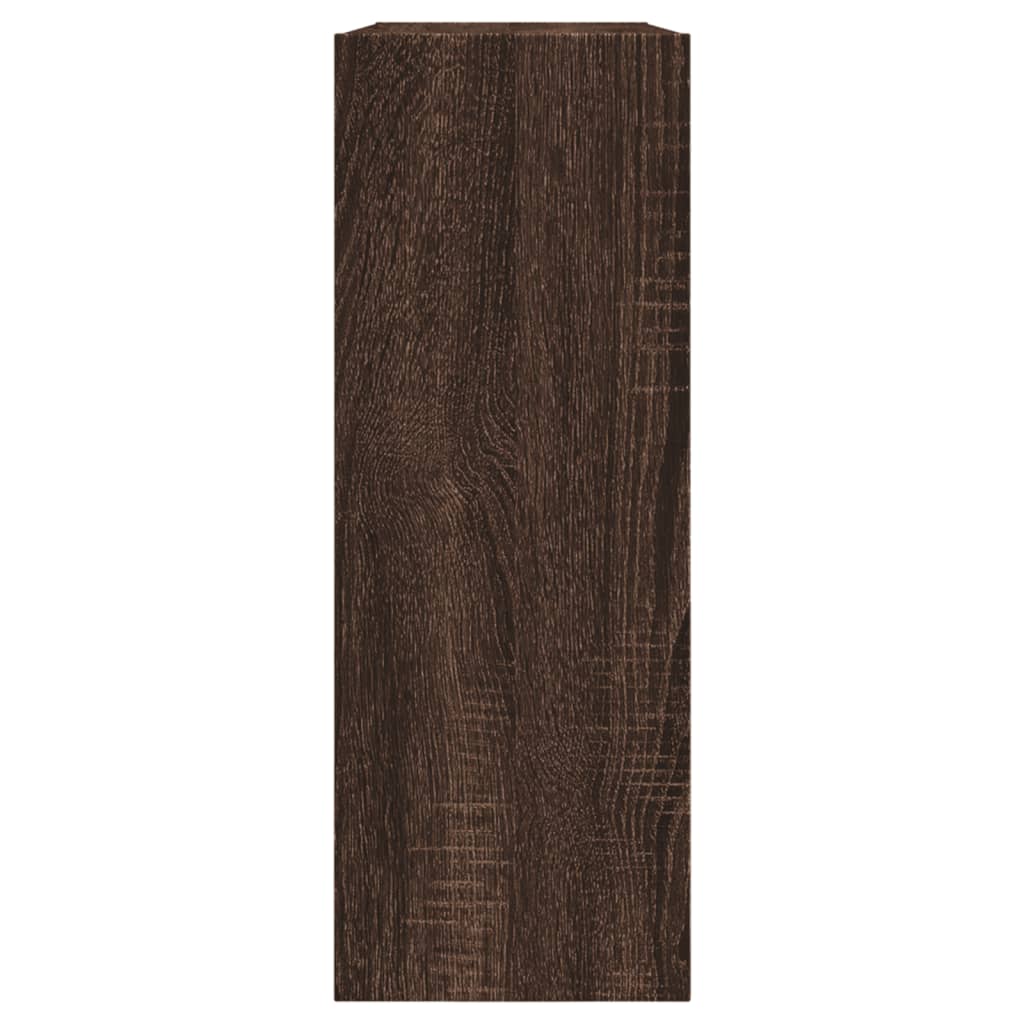 Shoe Cabinet Brown Oak 80x21x57 cm Engineered Wood