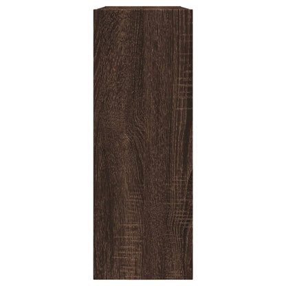 Shoe Cabinet Brown Oak 80x21x57 cm Engineered Wood