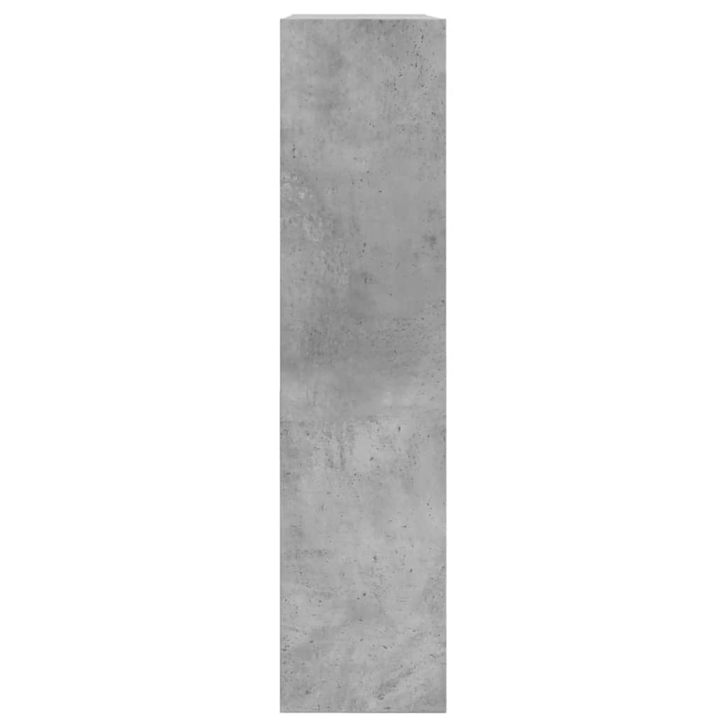 Shoe Cabinet Concrete Grey 80x21x87.5 cm Engineered Wood