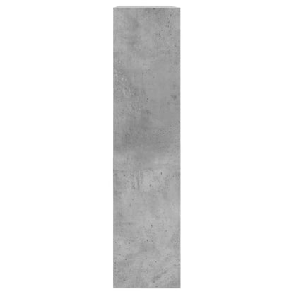Shoe Cabinet Concrete Grey 80x21x87.5 cm Engineered Wood
