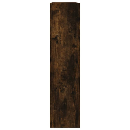 Shoe Cabinet Smoked Oak 80x21x87.5 cm Engineered Wood