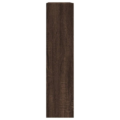 Shoe Cabinet Brown Oak 80x21x87.5 cm Engineered Wood