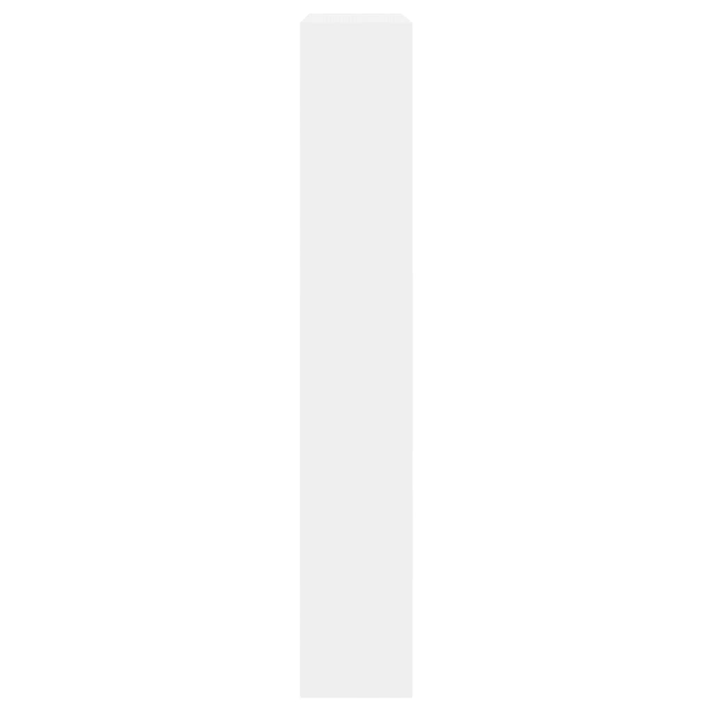 Shoe Cabinet White 80x21x125.5 cm Engineered Wood