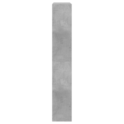 Shoe Cabinet Concrete Grey 80x21x125.5 cm Engineered Wood