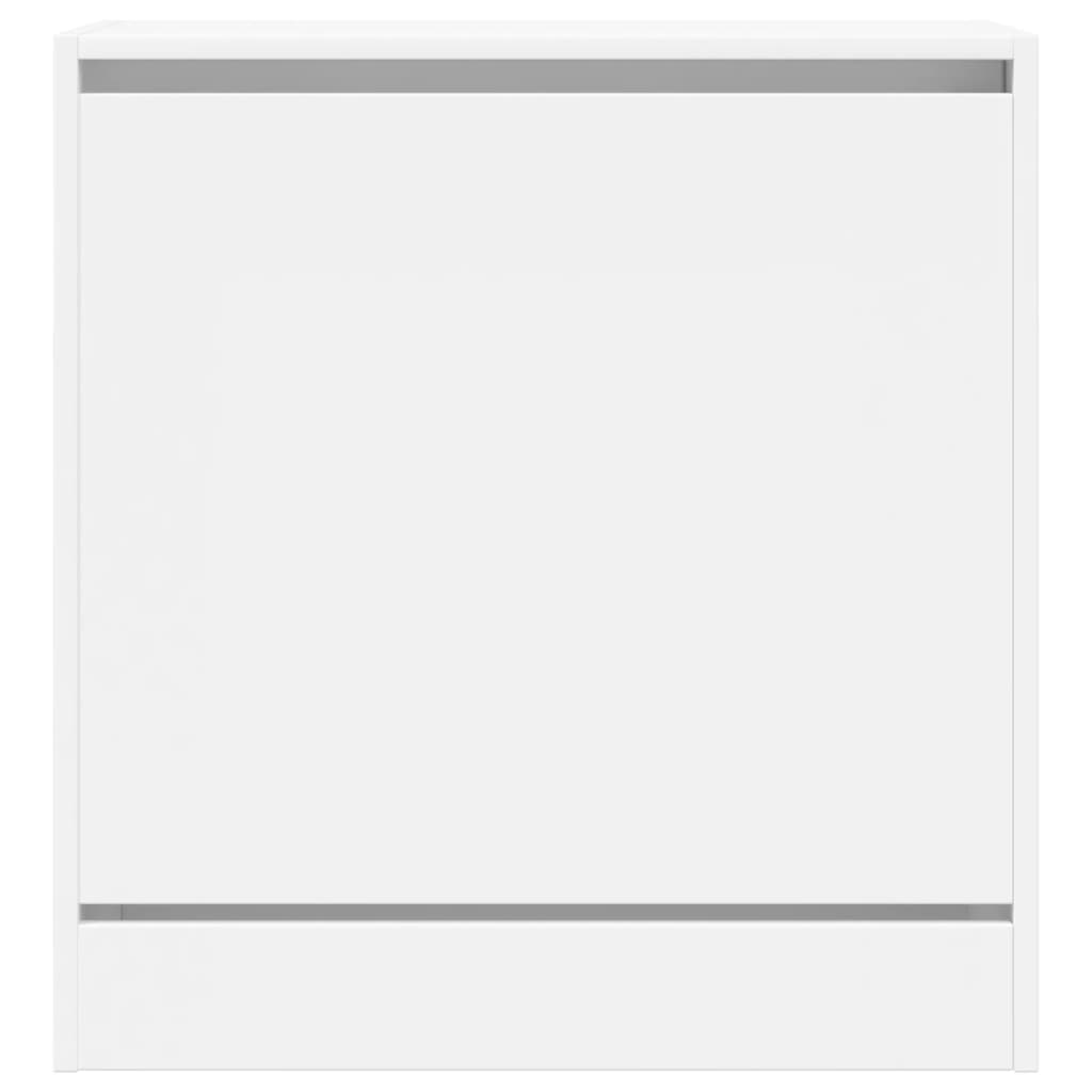 Shoe Cabinet White 60x34x63.5 cm Engineered Wood