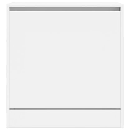 Shoe Cabinet White 60x34x63.5 cm Engineered Wood