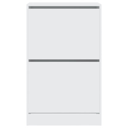 Shoe Cabinet White 60x34x96.5 cm Engineered Wood