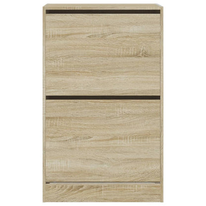 Shoe Cabinet Sonoma Oak 60x34x96.5 cm Engineered Wood