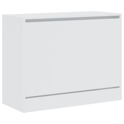 Shoe Cabinet White 80x34x63 cm Engineered Wood