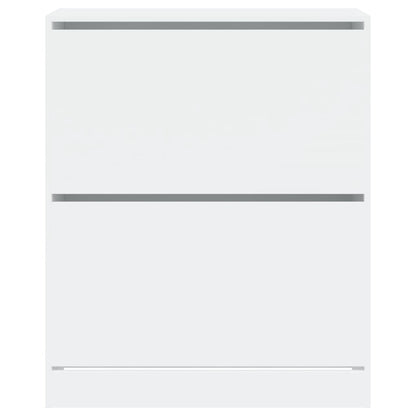 Shoe Cabinet White 80x34x96.5 cm Engineered Wood